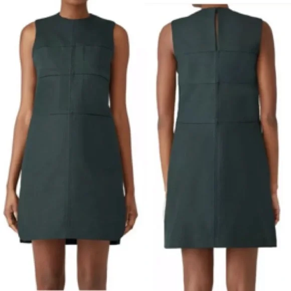 CARVEN Dexter Shift Dress in Green Size 34 - Picture 1 of 11